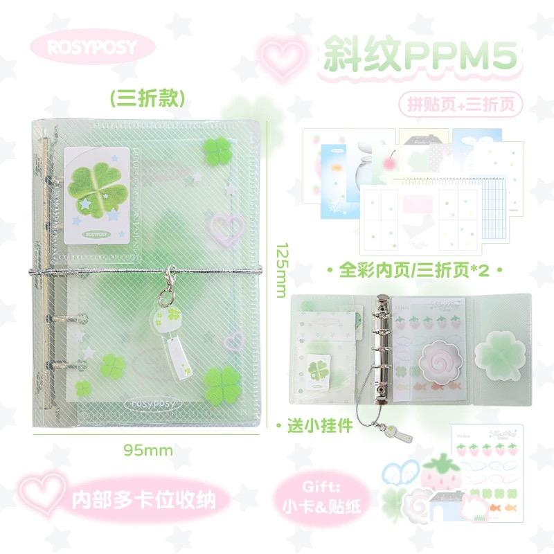 MINKYS M5 Portable Binder Notebook Planner Yearly Daily Weekly Agenda Book Journal Book Kawaii School Stationery зелёный