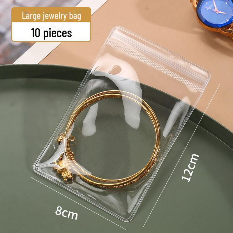 Jewelry Storage Box with Anti-Oxidation for Earrings, Necklaces, and Rings - Transparent Drawer Organizer