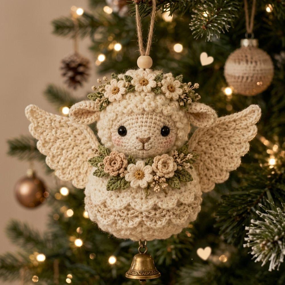 Hand-Knit Animal Crochet Ornament DIY Kit Wing Animal Yarn Pendant Kit Window Display