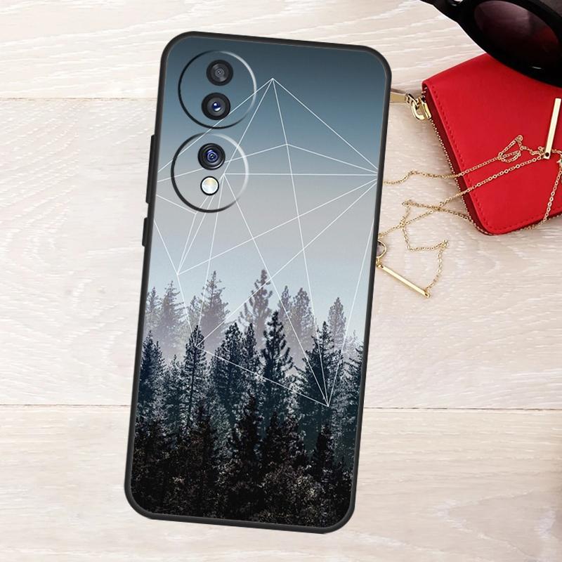 Forest Geometry Wood Nature Case For Honor Magic 8 5 6 7 Lite X9a X9b X9c X9d X8b X8c Win RT 50 70 90 200 400 Pro Cover