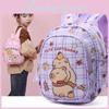 Capybara Kids Backpack For School With Nylon Material And Cartoon Pattern