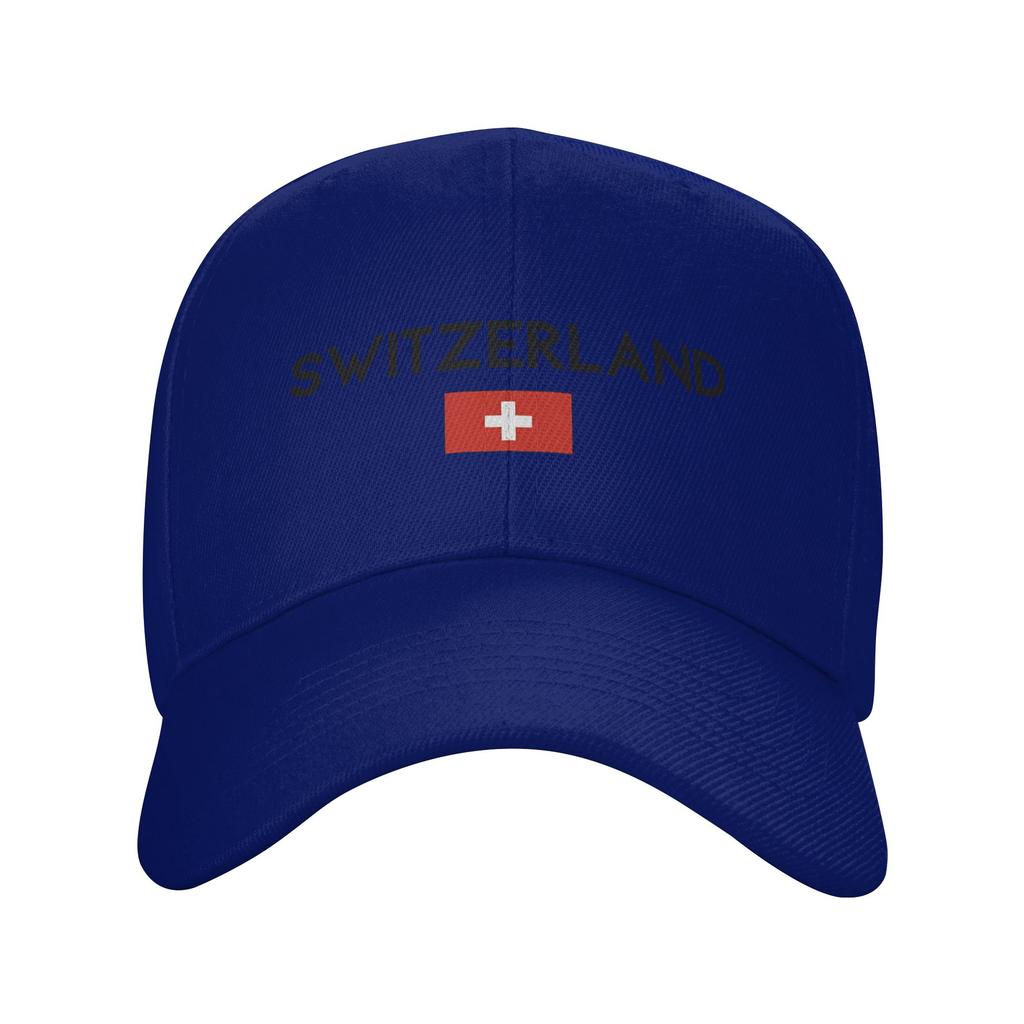 Switzerland Flag Of Switzerland Sun Baseball Cap Spring Couple Women Print Hip Hop Hat Adjustable Casual Running Baseball Cap