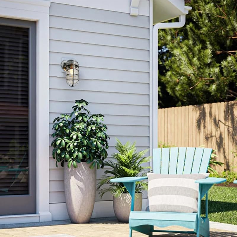 KY LEE Bracket Light, Nautical Lighting, Wall Lighting, Antique Marine Lamp, Bracket Light, Marine, Industrial, Vintage, Entrance Light, Outdoor