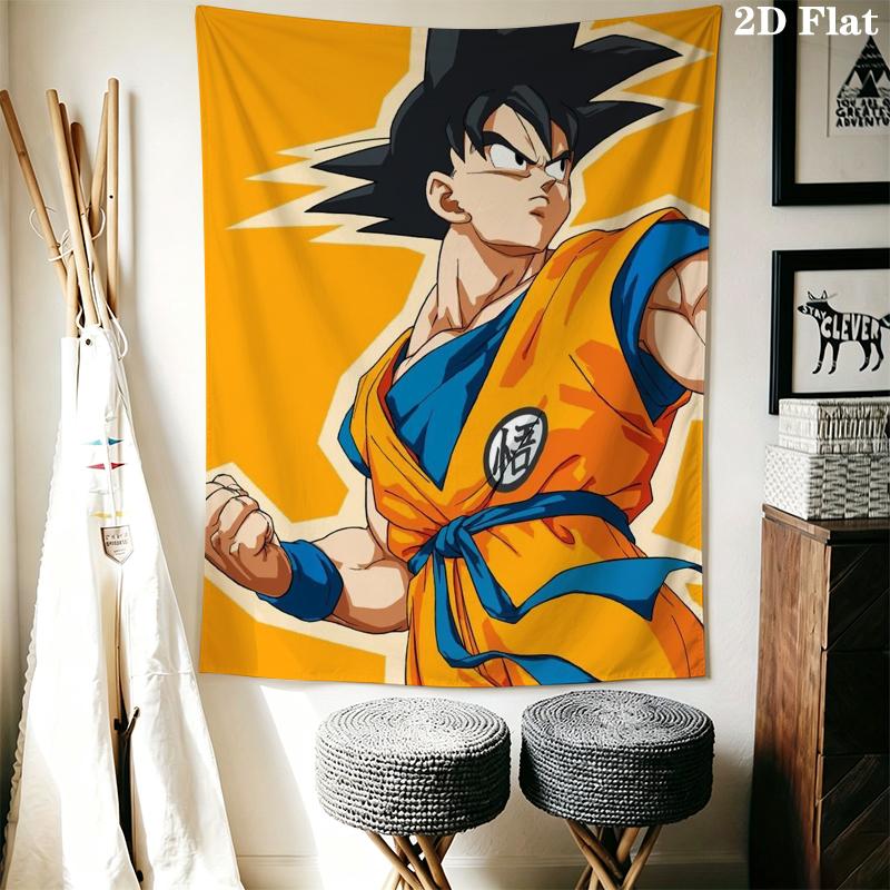 DRAGON BALL Wall Tapestry Aesthetic Wall Hanging Printed Fabric Blanket Decorative Tapestries for Bedroom Living Room Home Decor