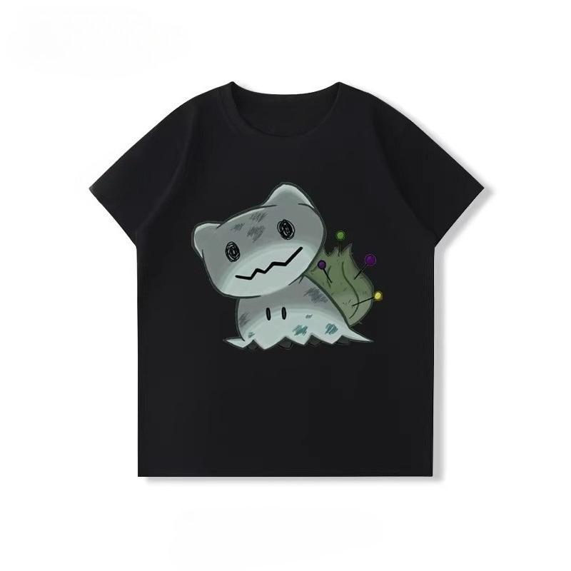 Potdemiel  100 Cotton Childrens Summer New TShirt with Pikachu Print Unisex Comfortable and Breathable Childrens TShirt