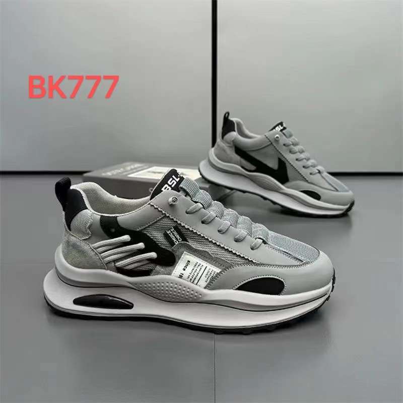 2024 summer mesh breathable board shoes trendy with retro thick-soled low-top lace-up sports single shoes Douyin dad shoes