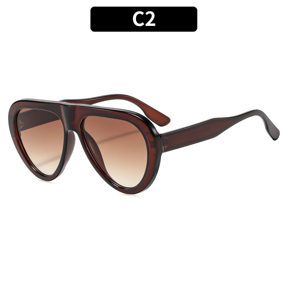 

2026 New Style Sunglasses, High-end Street Style, Versatile, Internet Celebrity-approved, Fashionable, Unisex Glasses коричневый