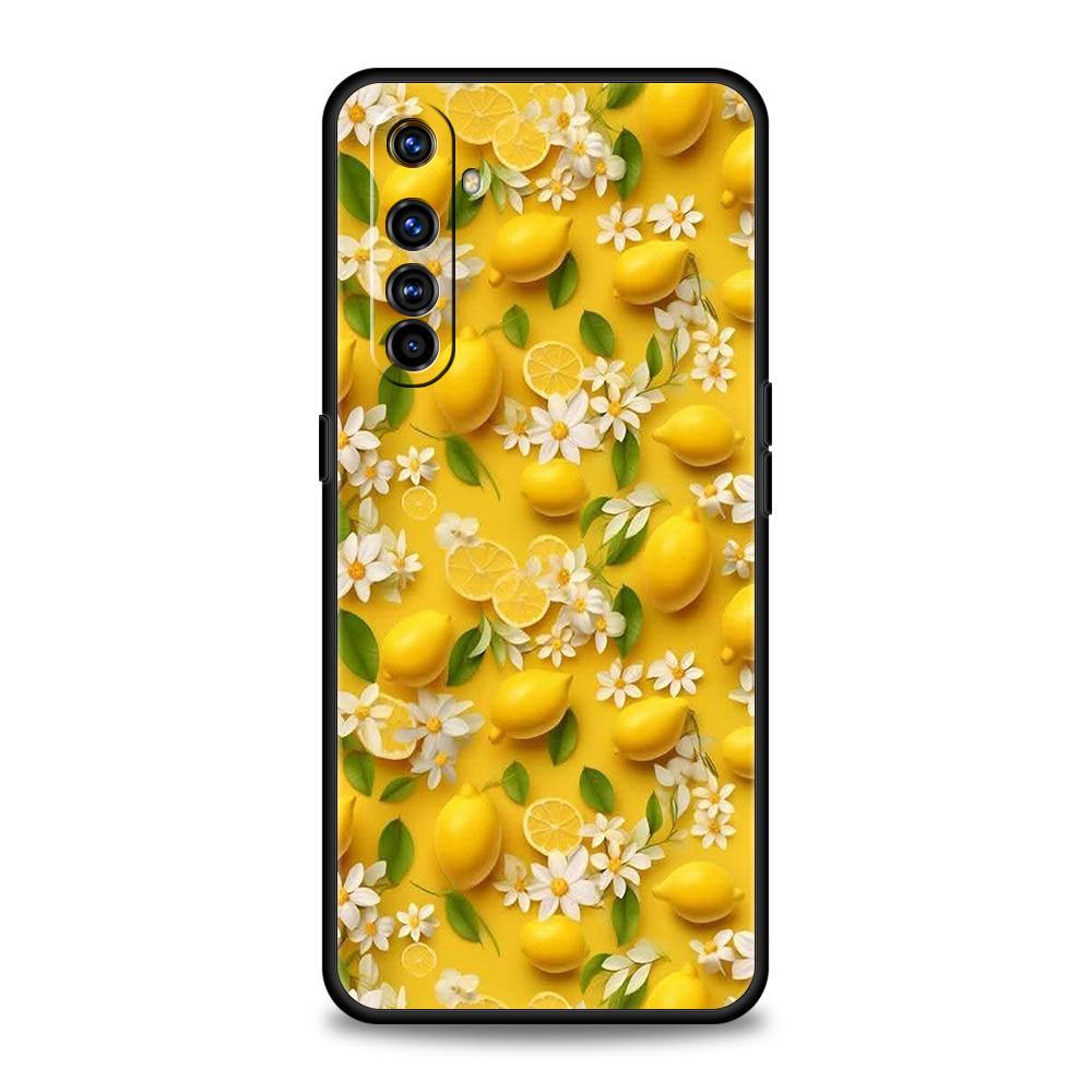 

Phone Case For Oppo A17 A31 A54 A57 A78 A79 A80 A98 Find X5 X6 Reno 10 11 12 13 F Pro 5G Soft TPU Summer Fresh Fruit Lemon Print Reno7 5G