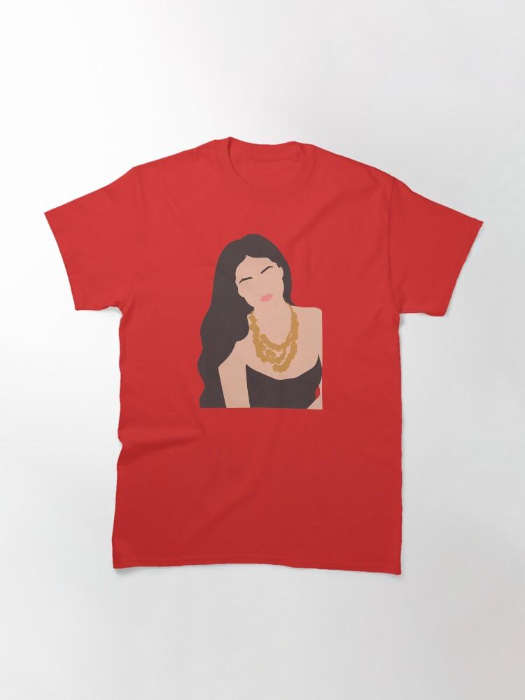 T-shirt Classica con Illustrazione Lineless di Selena Gomez