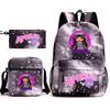 Spielwaren Aphmau Schultasche Cartoon Rucksack Federmäppchen Umhängetasche Dreiteiliges Set
