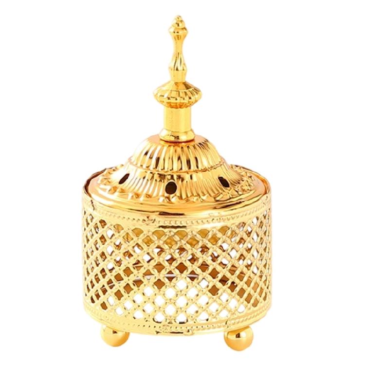 Decorative Arabic Incenses Burners Vintages Metal Bowl with Lid for Calming Atmospheres in Spa, Office, or Home