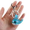 Interior Accessories Packaging Decoration Bag Charm Resin Car Key Ring Bag Pendant Keys Holder Dolphin Blue Whale Keychain