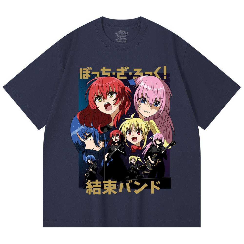 230 Gsm 100% Cotton Bocchi The Rock V1 Print Unisex Heavy Cotton T Shirt