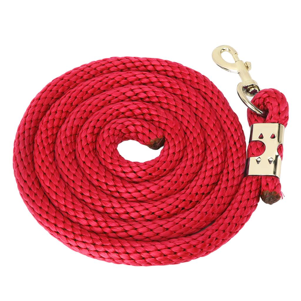 2m Horse Lunge Line Anti Breakage Rope Anti Slip Grip Horse Training Rope with Hook for Walking Handling