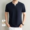 VEE KELLEN Men's Linen Blend Round Neck T-Shirt