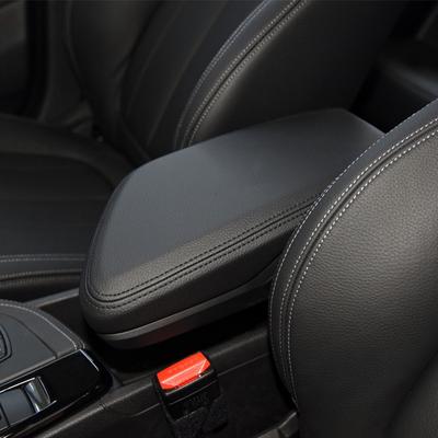 Only LHD Car Microfiber Leather Center Console Lid Armrest Box Cover Trim For BMW X1 F48 2016 2017 2018  Elastic Band