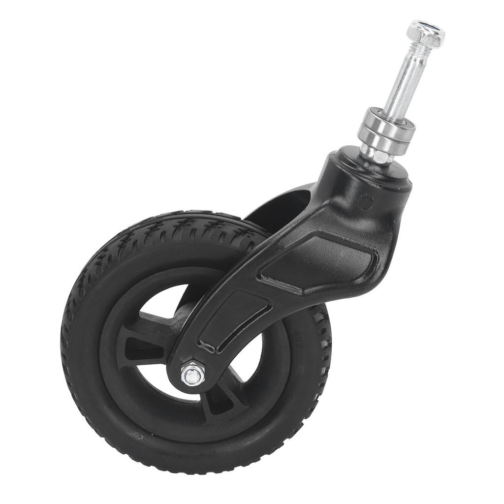 6in Wheelchair Tire Universal PU Hub PVC Tire Steel Strong Bearing Wheelchair Front Castor Wheel