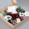 Große Blumen in Dekorativer Box Blumenkasten Tragbare Blumenaufbewahrung Geschenkverpackungsboxen Mit Klarem Fenster