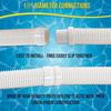 Professional Flexible SpiralsVersatile Swimming Pool Cleaner Robot Hose 3.8cm Compatible for Navigator Vac Pool Supplies