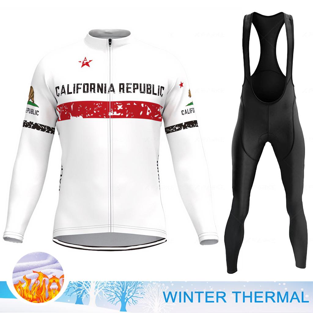 Bicycle Clothing Men's Winter Cycling Set Men Bike Clothes Man Cycling Outfit Man Clothes Sets Male Shirts Winter Cycle Jersey