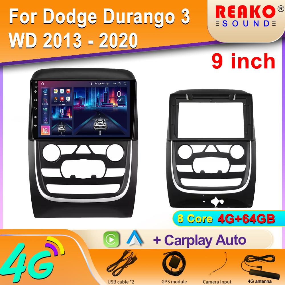 Car Radio Carplay For Dodge Durango 3 WD 2013 - 2020 Navigation GPS Android Auto Bluetooth Stereo Screen Head Unit 2din WiFi