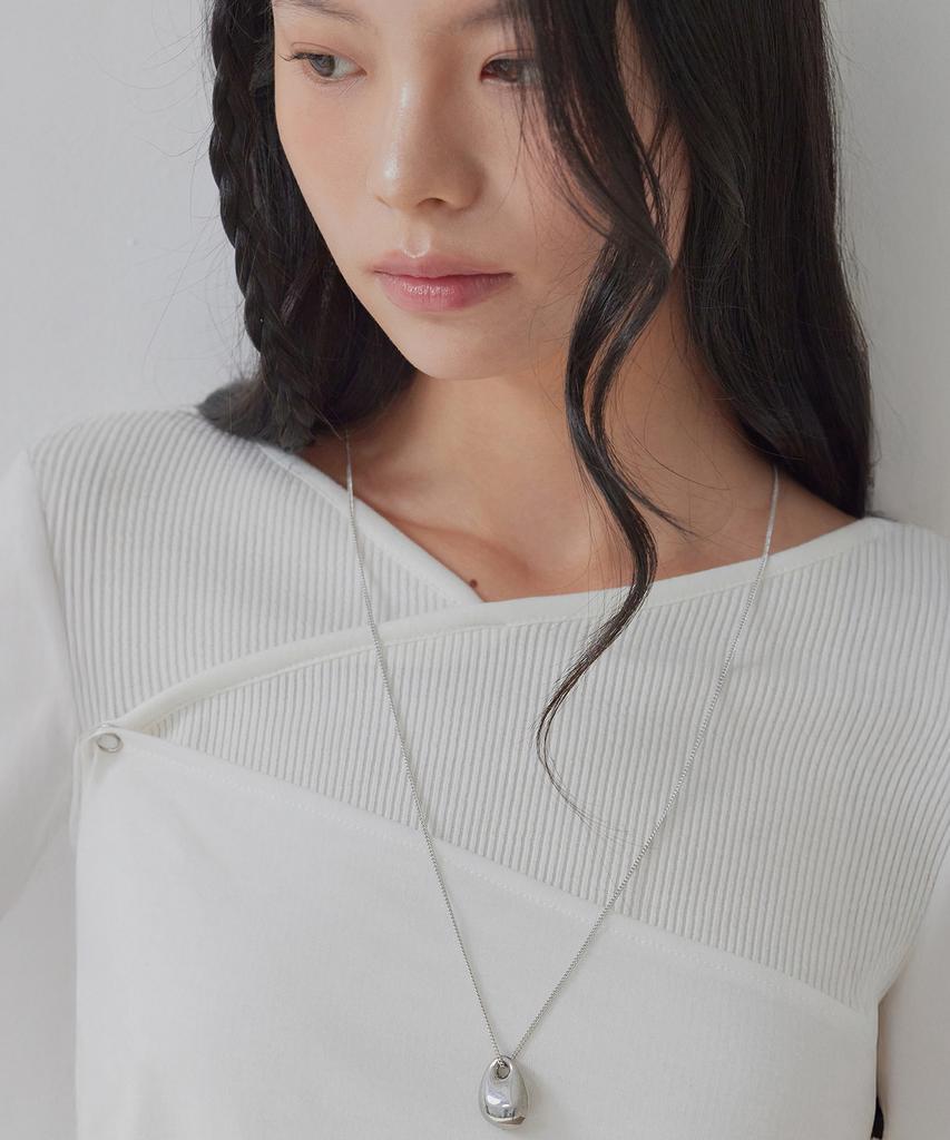 Topgirl (Surgical) Bold Ring Drop Pendant Necklace_Tjn00002