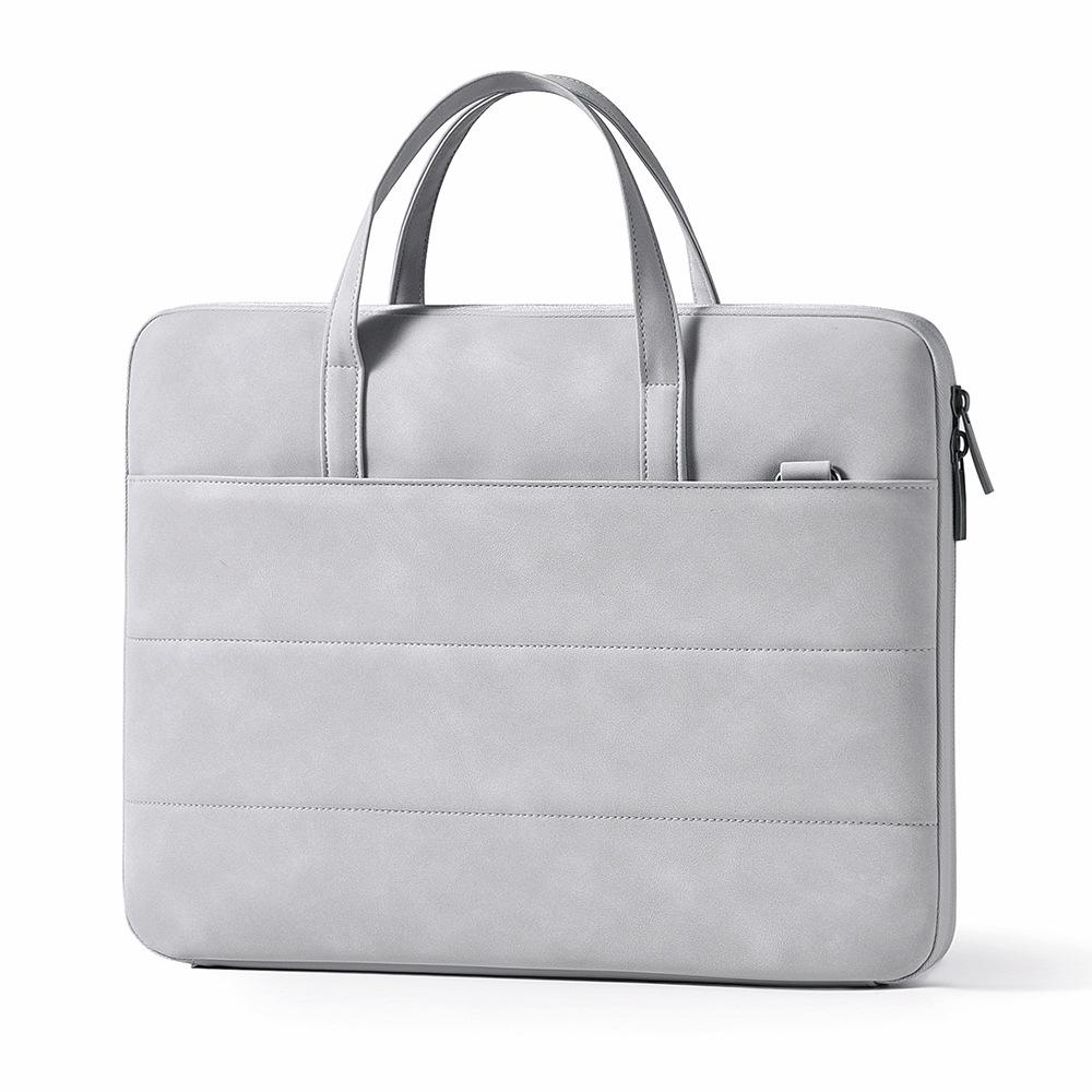 

TS JYL laptop bag,Women Laptop Handbag Shockproof Wearproof Case Fit 16 Inch For Apple Huawei 15.6 inches серый