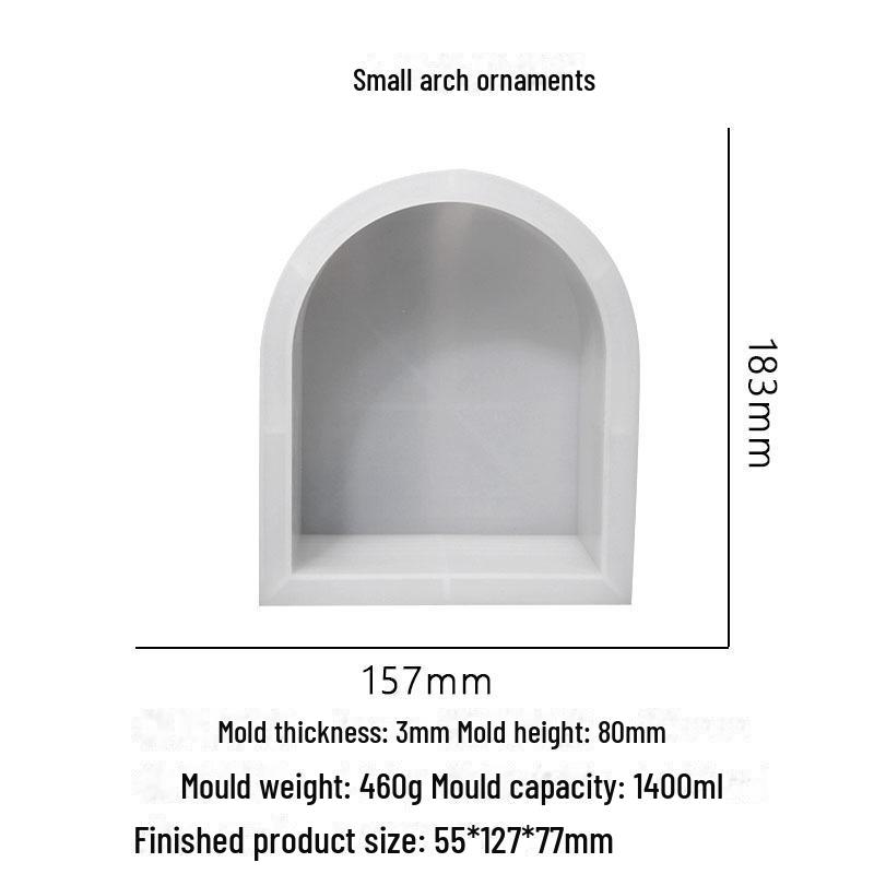 

Силиконовая форма для подставки под книгу с большим арочным орнаментом и матовым краем