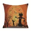 Halloween Linen Pillow Cover Printed Pillow Cover