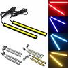 1/2PCS 17cm COB LED 12V Daytime Running Lights Trunk Waterproof Auto Driving DRL Fog Lamp Car Styling Turn Signal Plate Light Dome Lights 6