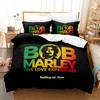 Singer Bob Marley Bedding Set Cartoon Anime Three-piece Set Adult Kid Bedroom Duvetcover Sets Cool Print Letto Matrimoniale