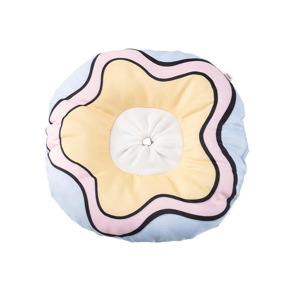 

Мультяшный кошачий восстановительный воротник Регулируемый кошачий защитный воротник Питомец Елизаветинский воротник для защиты от вылизывания S белый