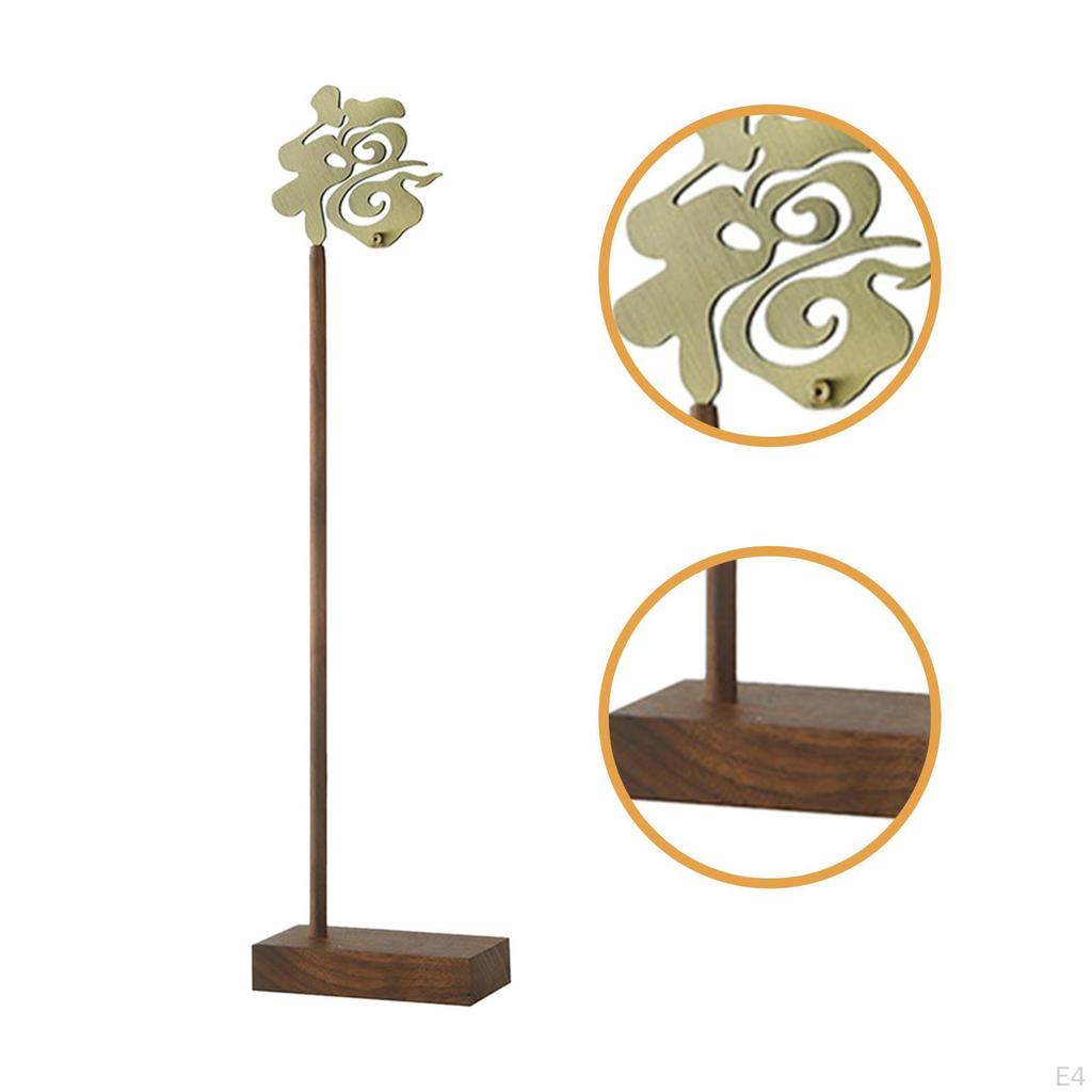 Calligraphy Pen Holder Brush Character Hanging Organizer Desktop Accessory Rack