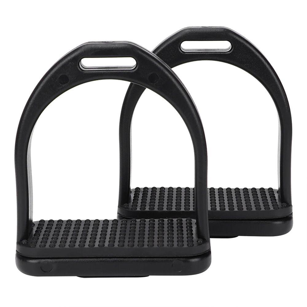 1Pair Black Nonslip Saddle Engineering Plastics Equestrian Equipment  Horse Tool Accessories