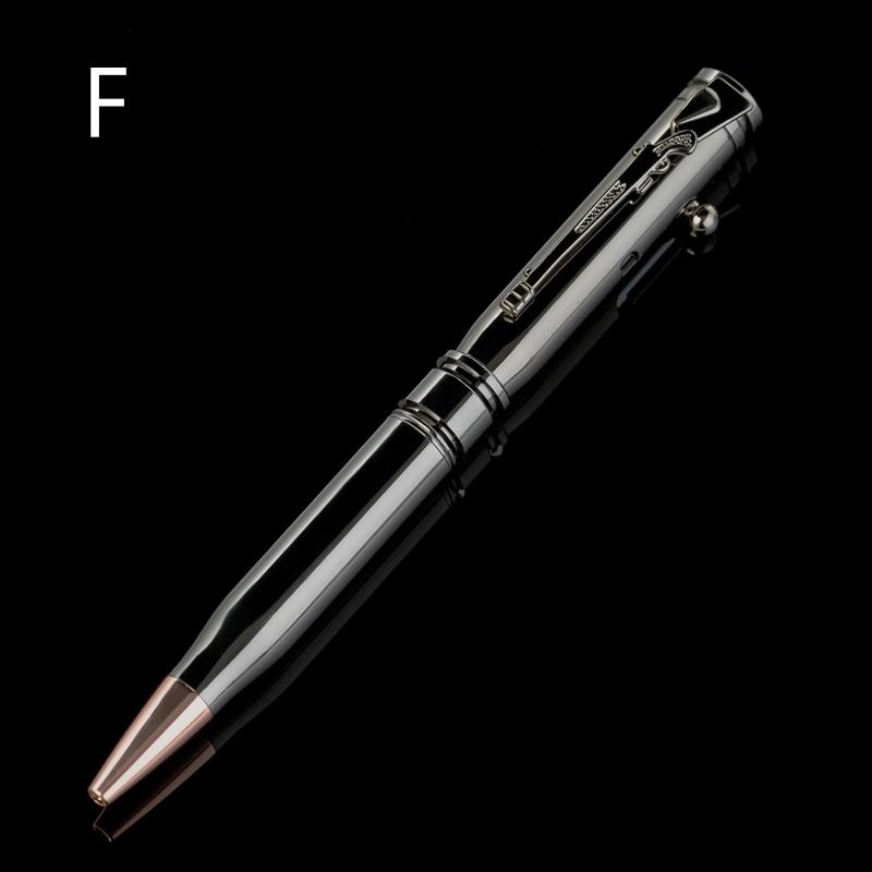 Luxury Bolt Action Ballpoint Pen Black Ink Metal for Edc Writing Journaling Notetaking Student Stationery Party Present