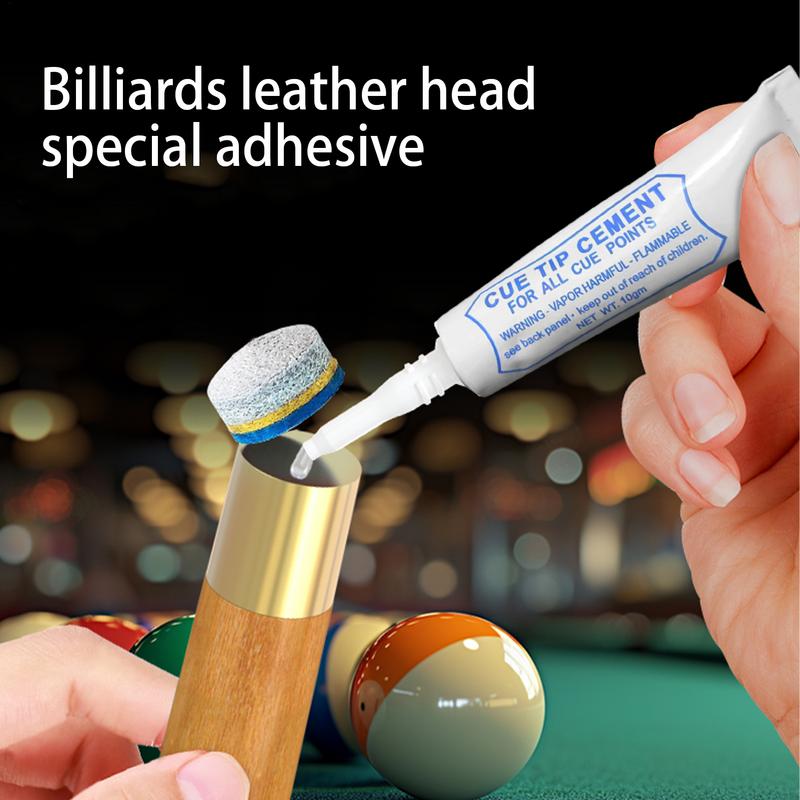 Colla per Tacche da Biliardo Liquido Riempitivo Trasparente Asciugatura Rapida Colla Forte Portatile Durevole Accessori per Tacche da Snooker e Biliardo
