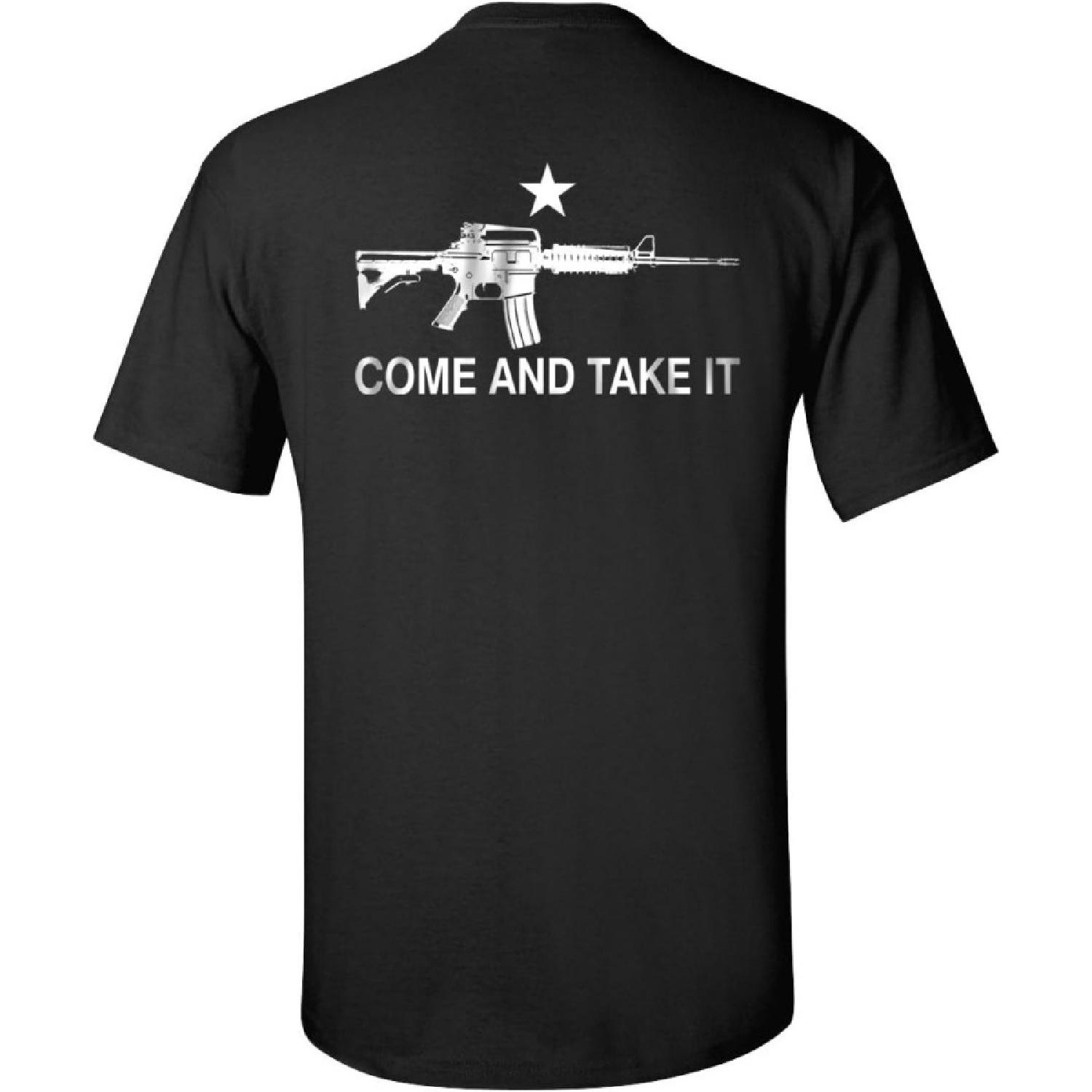 Черная футболка AR-15 «Приходи и возьми» S