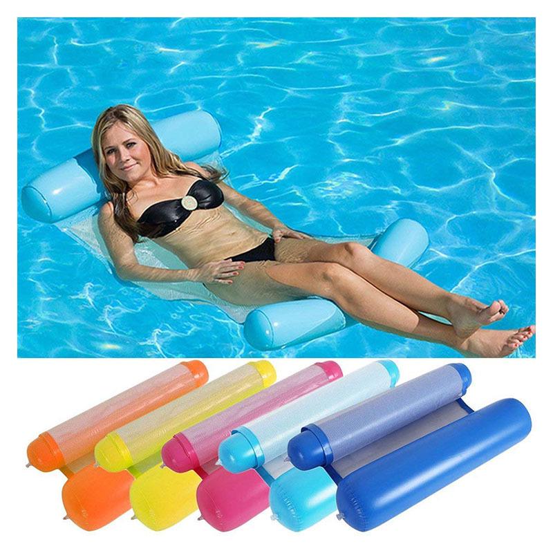 Inflatable Water Floating Hammock Float Pool Lounge Bed Swimming Chair Summer