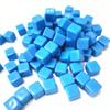 50Pcsset Solid Color Gold Black Blank Square Corner Acrylic Dice Chess Piece Right Angle Sieve 8Mm Cube For Board Game