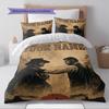 Name Custom RDR2 Game Pattern Bedding Set Quilt Cover Pillowcase Home Decor Gift (1 * duvet cover + 2 * pillowcase, without core)