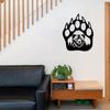 Iron Bear Paw Wall Art Rustic Metal Sculpture Hunting Cabin Decor Living Room