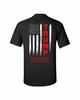 Political Trump 2020 American Flag Adult Short Sleeve T-Shirt