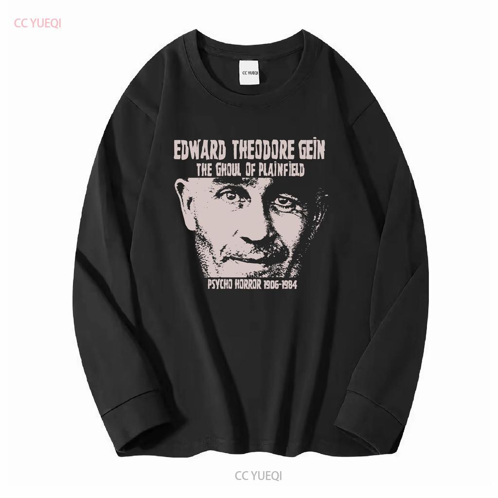 ED GEIN The Ghoul Of Plainfield T Shirt Long or Short Sleeves Vintage Washed Fashion Designer Clothes Casual