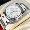 OPK 6032 Quartz Watches for Men Classic Trendy Chronograph Waterproof Luminous Men's Dress Wriswatches Original Brand Man Watch