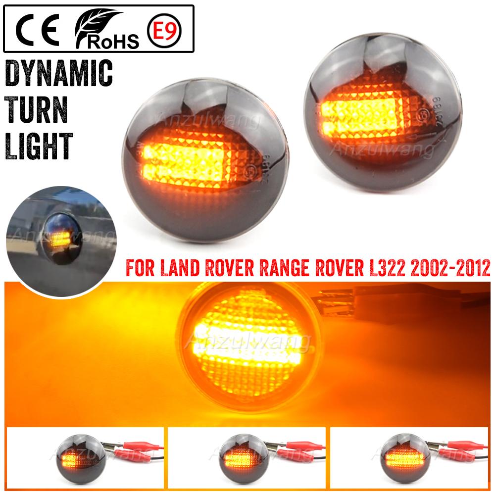 Dynamic LED Turn Signal Side Marker Light For Land Rover Range Rover L322 2002-2012 Repeater Sequential Flasher Blinker