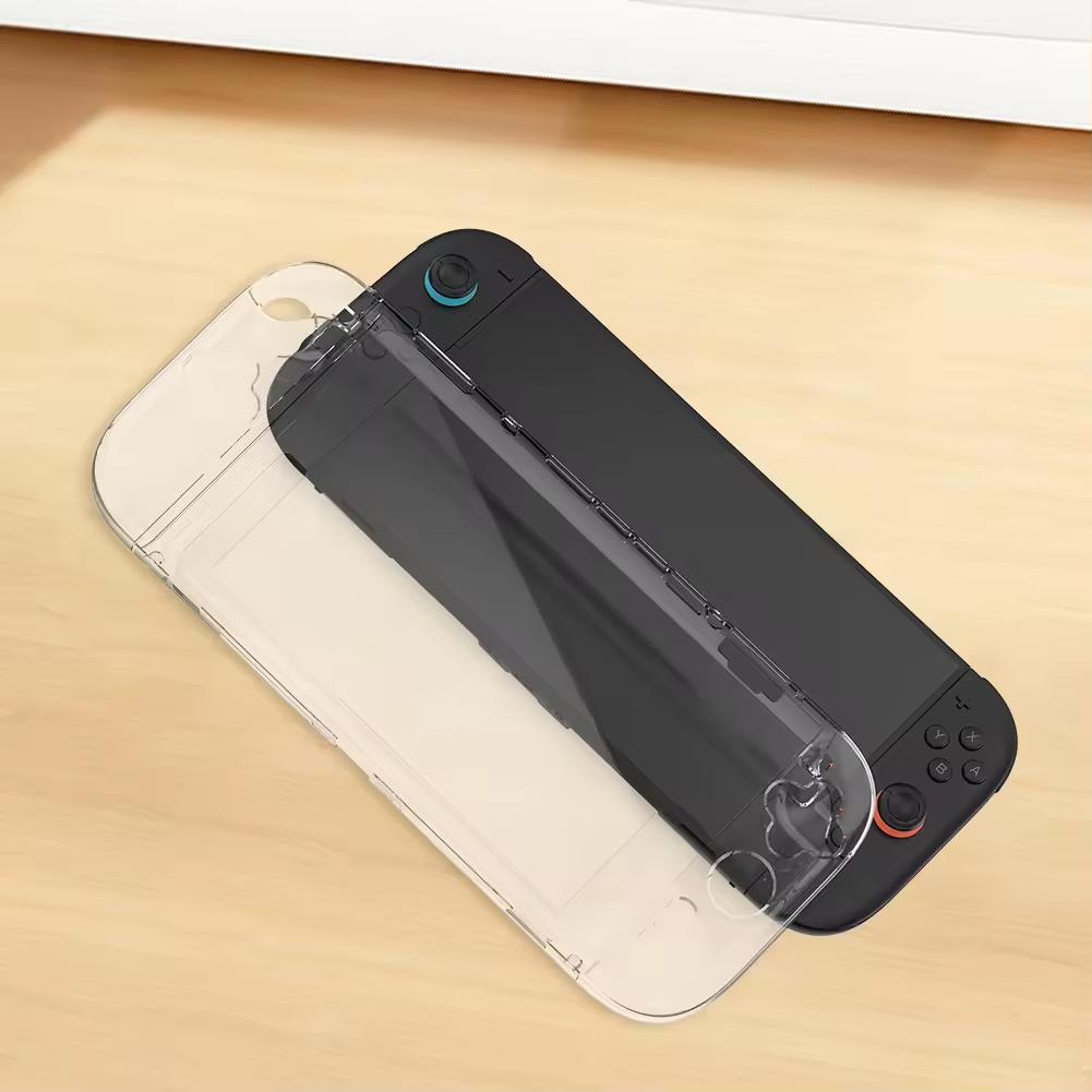 [1Set/9Pcs]New Suitable for Switch 2 Protective Kit TPU Dockable Soft Case with Tempered Glass Screen Protector, Game Console Case Joystick Caps Grips