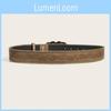 Retro Heart Shaped Alloy Buckle Leather Belt Rivet Embellishments Adult Young