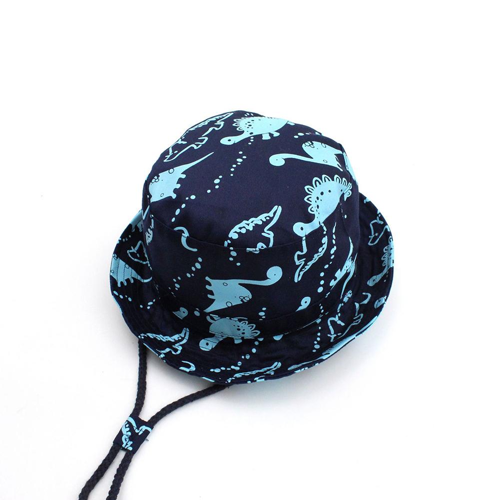 Boy Summer Sun Protection Fisherman Hat Dinosaur Pattern Bucket Hat
