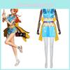 Costume Cosplay Nami di One Piece Abito Colorato Senza Maniche per Halloween Fan di Anime