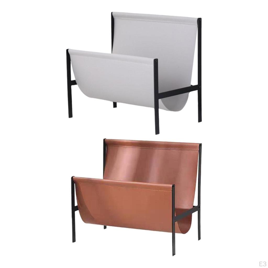 Desktop Magazine Holder Rack Artwork Vinyl Records Multifunctional Standing Metal Frame